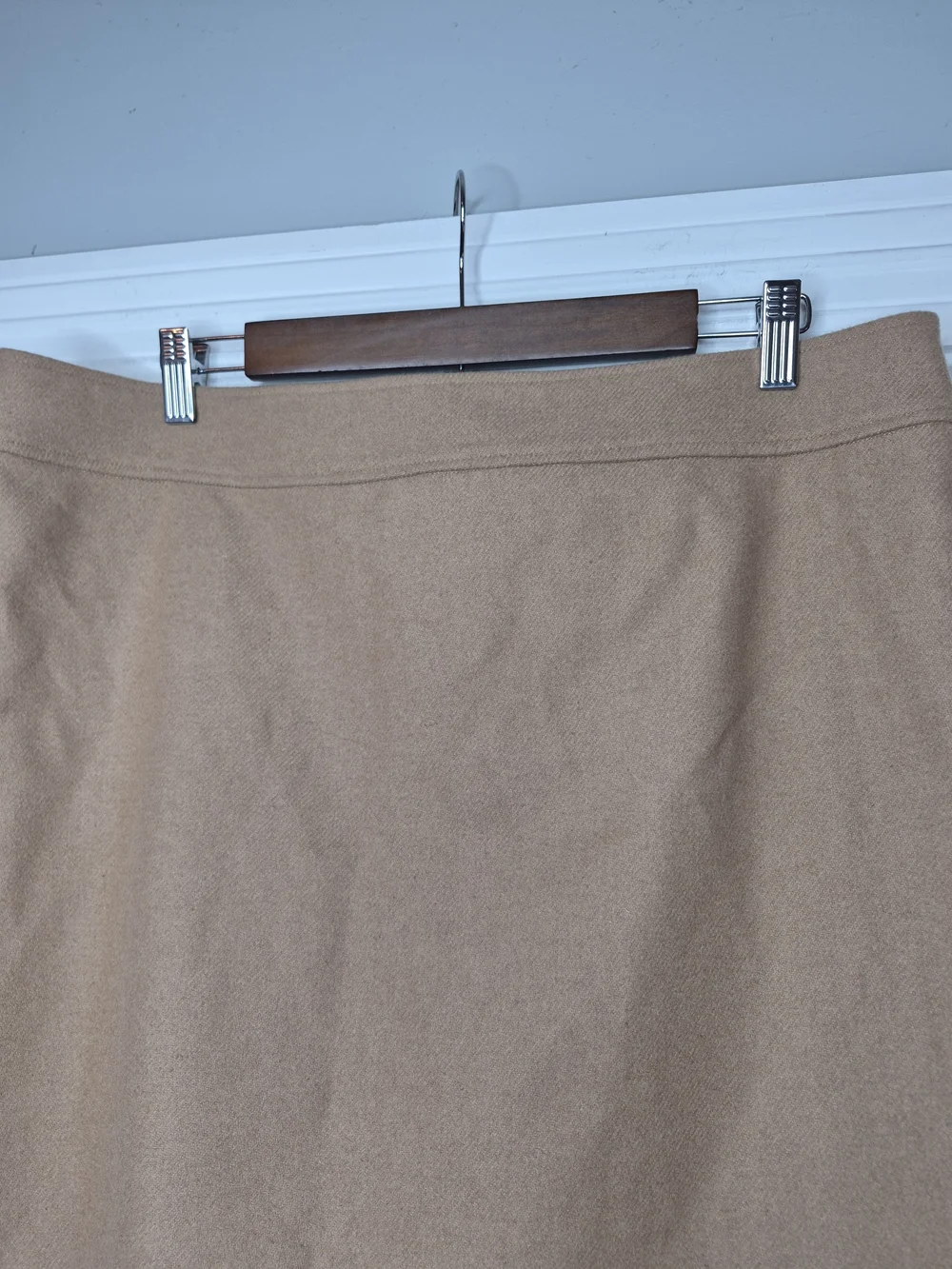 J. Crew Tan A-Line Wool Skirt Size 16 NWT